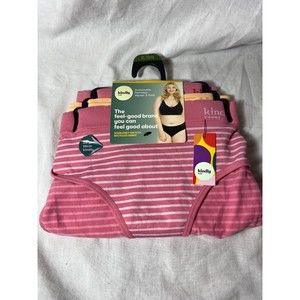NWT 3 Pack Hipster Underwear Panties Pink Striped Size XL